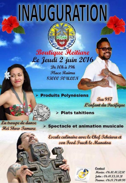 Inauguration de la boutique Heitiare à Toulon