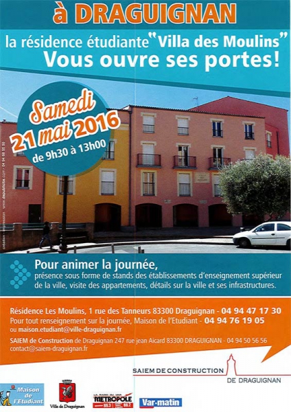 Journée portes ouvertes à la résidence étudiante de Draguignan