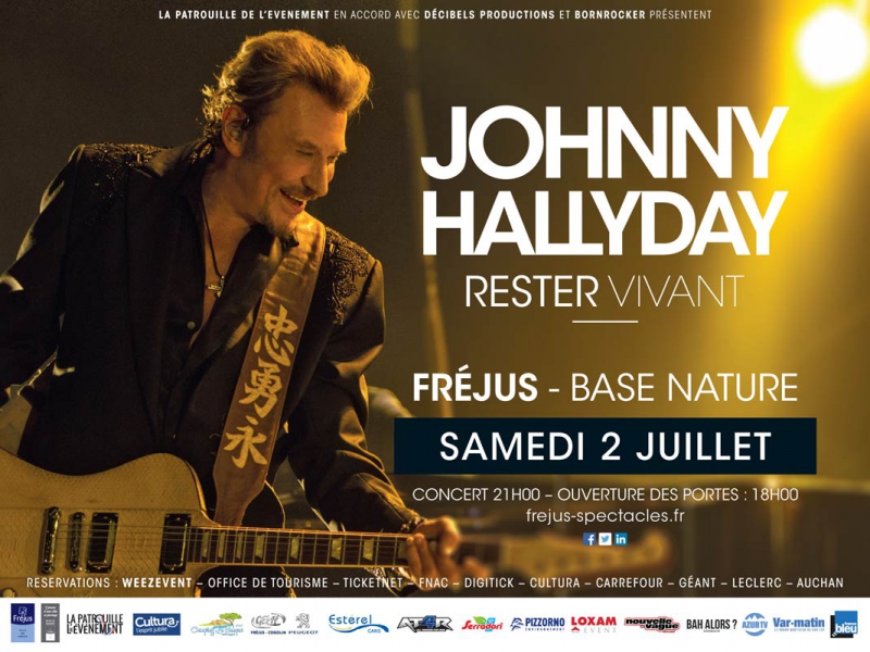 Johnny Hallyday à Fréjus