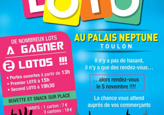 Super loto au Palais Neptune de Toulon