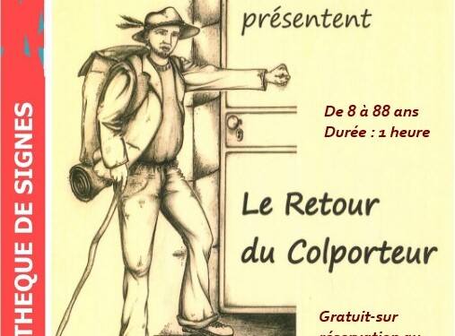 Le retour du colporteur à la Médiathèque de Signes