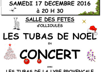 Les Tubas de Noël en concert à Ollioules