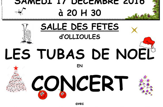Les Tubas de Noël en concert à Ollioules
