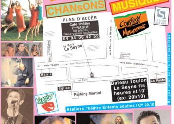 Programmation du Café Théâtre 7ème Vague à la Seyne