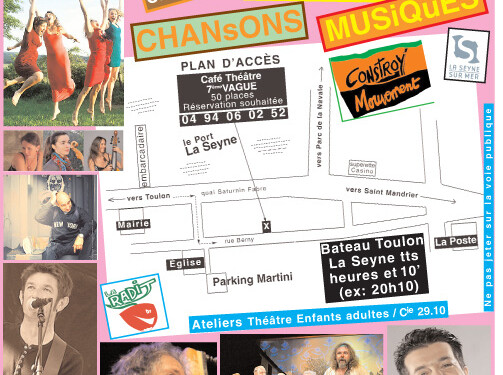 Programmation du Café Théâtre 7ème Vague à la Seyne