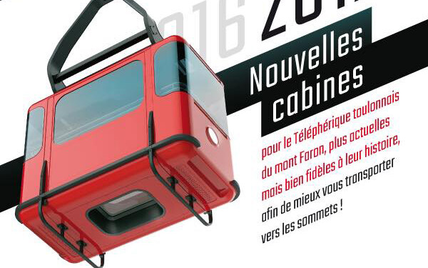 Nouvelles cabines pour le Téléphérique de Toulon
