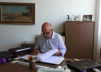 Dans le bureau de Ferdinand Bernhard
