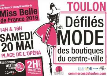 Défilé de mode des boutiques du centre-ville de Toulon