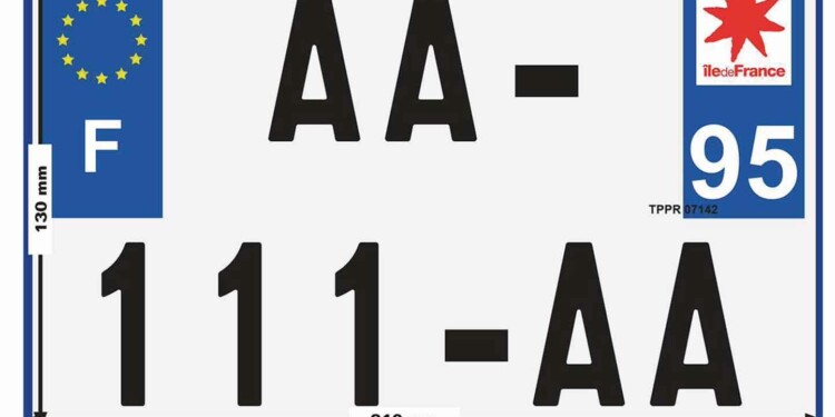 plaque d’immatriculation