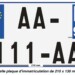 plaque d’immatriculation