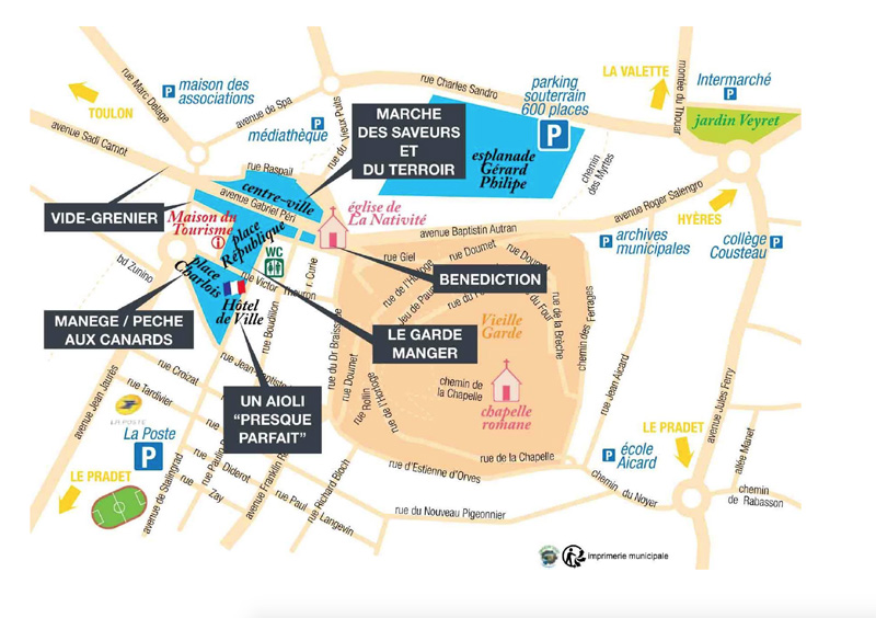 Foire Ail, Oignon et Boudin plan