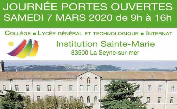 Journée portes ouvertes de l Institution Sainte-Marie le samedi 7 mars 2020 à la Seyne sur Mer