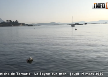 La Seyne sur mer, sa plage, son port, sa corniche en ce mois de mars confiné