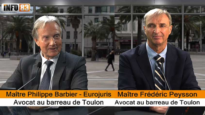 Maître Philippe Barbier et Maître Frédéric Peysson, avocats de Toulon