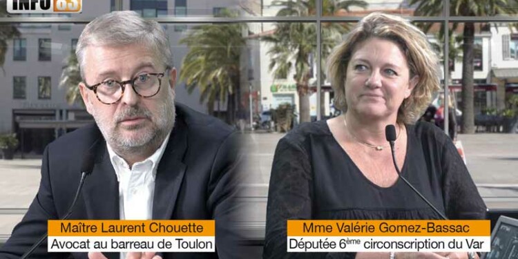 Valérie Gomez-Bassac députée et Laurent Chouette avocat