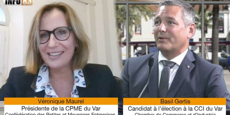 Elections CCI Var, rencontre avec Basil Gertis candidat à la Présidence départementale et Véronique Maurel, présidente de la CPME