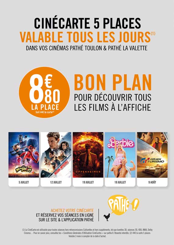 cinéma pathé La Valette Toulon