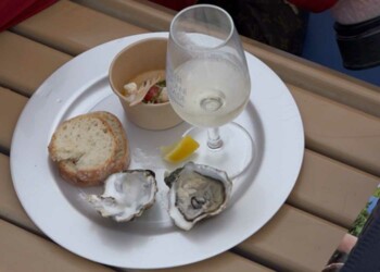 Une des collations servies lors de la Croisières Vigneronnes
