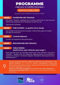 Programme Agir pour la mobilité électrique Brignoles octobre 2023 - INFO83