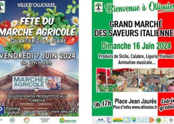 Marché des saveurs italiennes et des producteurs Ollioules les 7 et 16 juin 2024