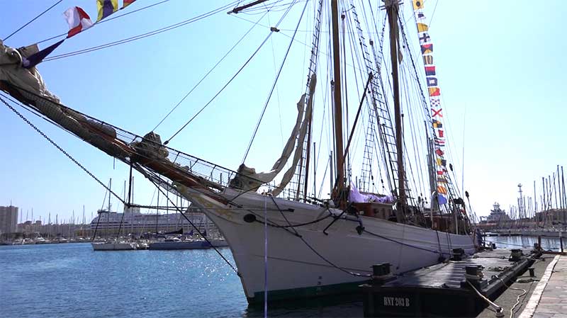 La goélette étopile à Toulon
