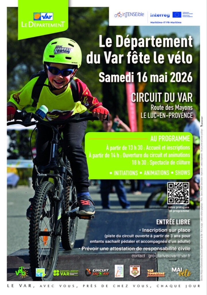 Fête du vélo au Luc : piste ouverte au circuit du Var le 16 mai