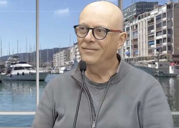 Bruno Jourdan producteur et Matthieu Bégnis acteur du film documentaire Maquisards sur le plateau d'INFO83