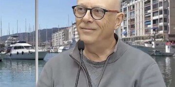 Bruno Jourdan producteur et Matthieu Bégnis acteur du film documentaire Maquisards sur le plateau d'INFO83