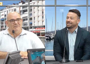 Damien Delmonte et Camille Traversa présentent le tournoi P'ti Ru de rugby à toucher au Mourillon Toulon sur INFO83