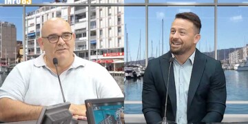 Damien Delmonte et Camille Traversa présentent le tournoi P'ti Ru de rugby à toucher au Mourillon Toulon sur INFO83