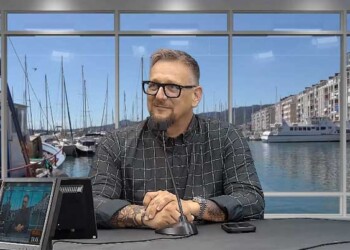 Rodolphe Lerale president Toulon Metropole Var Handball dans les studios de Info83
