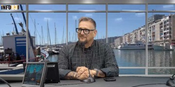 Rodolphe Lerale president Toulon Metropole Var Handball dans les studios de Info83